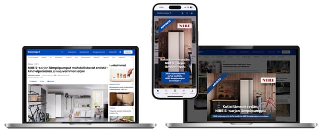 Tehoartikkeli ja digikokosivu Rakentaja.fi-palvelussa